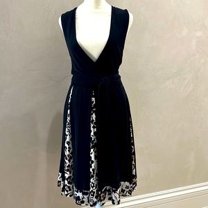 DIANEvonFURSTENBERG wrap around black dress. Dress sits beautifully.